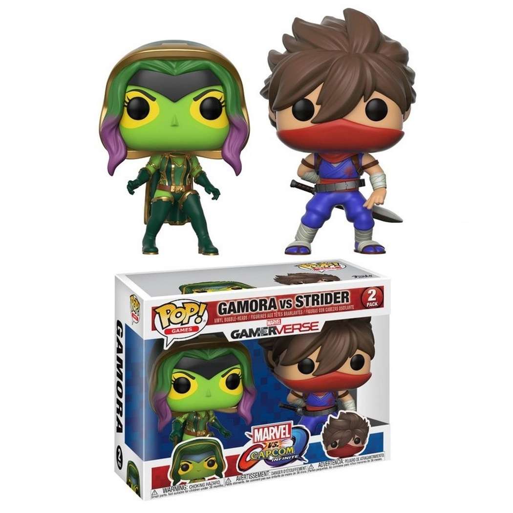 New Toy Vinyl Figure GAMES: MarvelVCapcom 2PK FUNKO POP Gamora vs Strider 