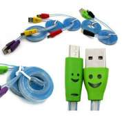 Kabel SMILE Micro USB FULL LAMP 1M Photo