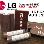 Baterai LG Coklat HG2 18650 3000mAh 35A ORIGINAL Photo