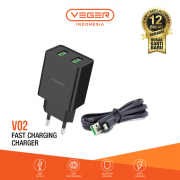Travel Charger VEGER V02 FAST CHARGING 2.4A Photo