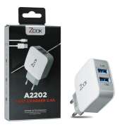Travel Charger ZBOX A2202 2.4A Dual USB Photo