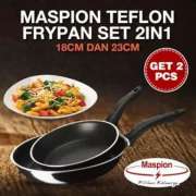 Maspion TEFLON FRY PAN HITAM Set 2in1 18cm dan 23cm Photo