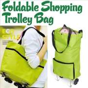 TAS TROLI LIPAT Belanja - Foldable Trolley Shopping Bag Cart - Hijau Photo
