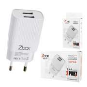 Travel Charger ZBOX ZX2-04 DUAL USB 2.4A - MICRO USB Photo