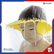 TOPI KERAMAS ANAK Dengan Penutup Telinga - Topi Pelindung Mandi Bayi Photo
