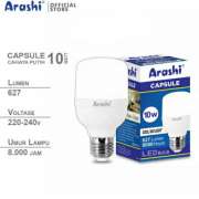 Bohlam Lampu LED ARASHI CAPSULE 5W 10W 15W 20W Cahaya Putih - 10 WATT Photo