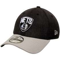 Hat: NBA - Brooklyn Nets Heathered Black Current Logo 39THIRTY Photo