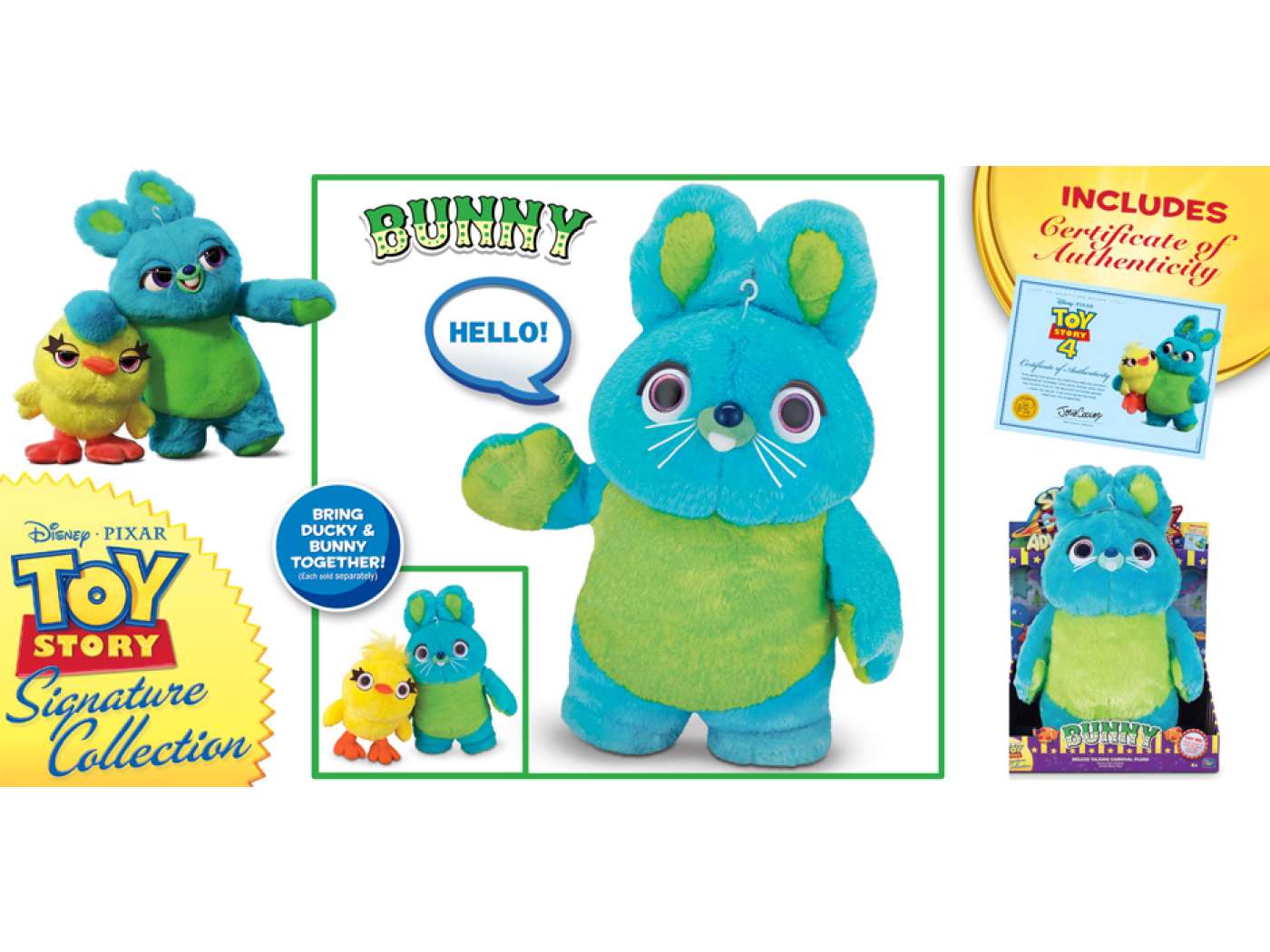 Noroeste papel entregar Signature Collection: Toy Story - Bunny Deluxe Talking Plush | MAINAN JEBO