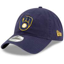 Hat: MLB - Milwaukee Brewers Navy Side Patch 9TWENTY Photo
