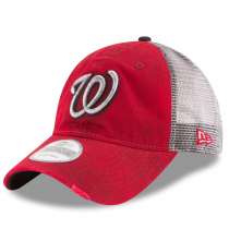 Hat: MLB - Washington Nationals Red Team Rustic Trucker 9TWENTY Photo