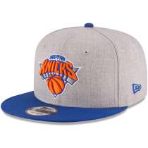 Hat: NBA - New York Knicks Heathered Gray/Blue 2-Tone 9FIFTY Photo