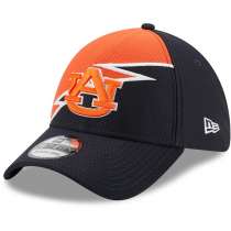 Hat: NCAA - Auburn Tigers Navy Bolt 39THIRTY Photo