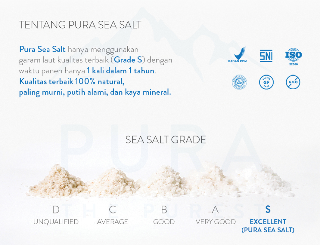 Grade Kualitas Sea Salt