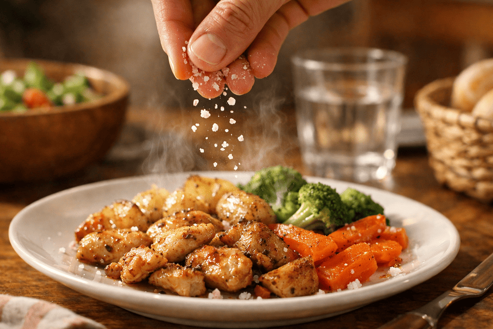 Taburan Garam ke Masakan