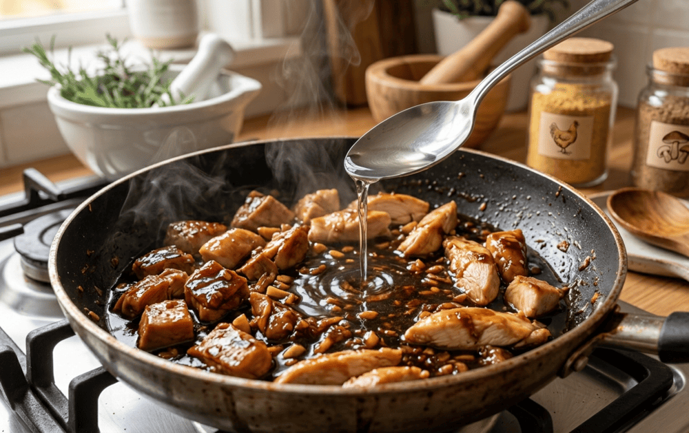 Tambahan Cairan di Masakan Kecap