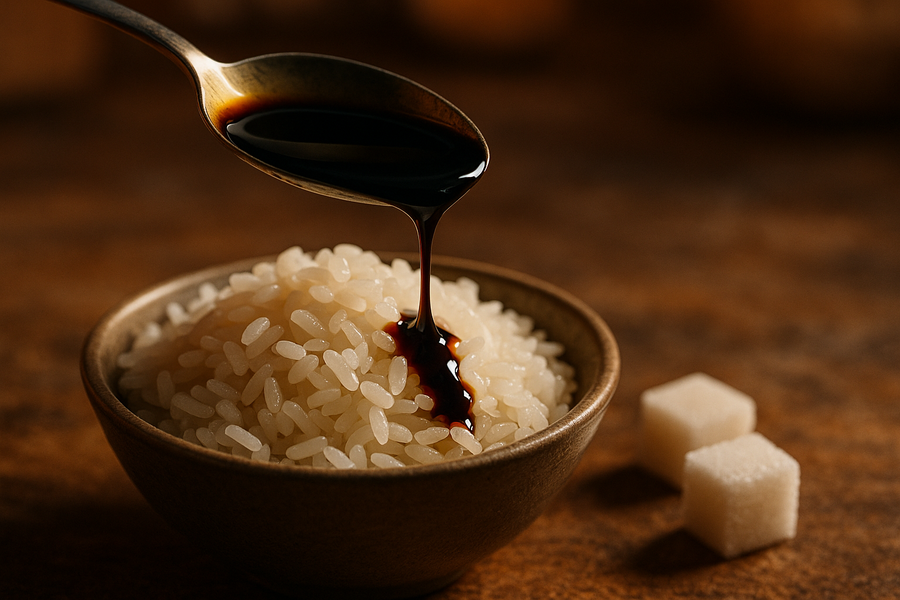 Tambahan Kecap pada Nasi
