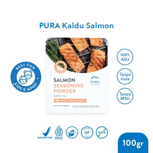 PURA SEASONING KALDU SALMON ASLI KALDU MPASI NON MSG TANPA GULA 20gr Photo