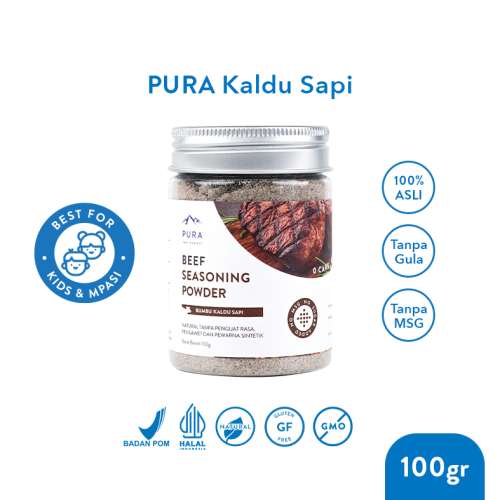 PURA SEASONING KALDU SAPI ASLI KALDU MPASI NON MSG TANPA GULA Photo