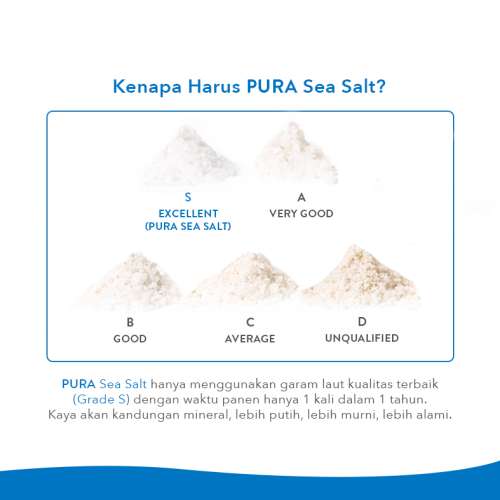 BUNDLE PURA PUREST SEA SALT GARAM LAUT ORGANIK NATURAL FINE (HALUS) 3 PCS Photo