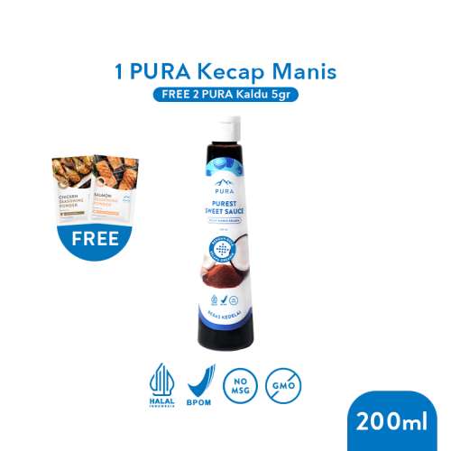 PURA KECAP MANIS PUREST SWEET SAUCE RENDAH GULA KALORI 200ML Photo