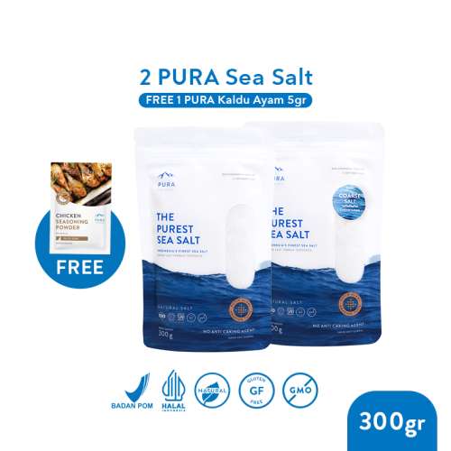 BUNDLE PURA PUREST SEA SALT GARAM LAUT ORGANIK NATURAL 2 PCS Photo