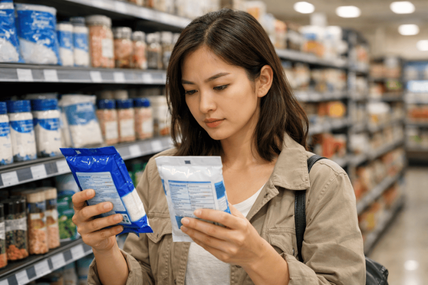 Cara Membandingkan Garam dalam 60 Detik dengan Membaca Label Komposisi Saat Belanja