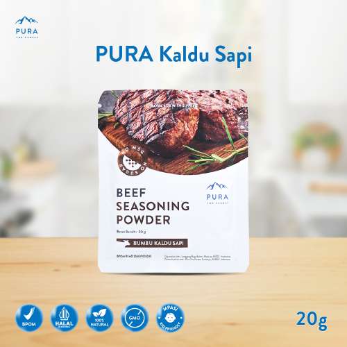PURA SEASONING KALDU SAPI ASLI KALDU MPASI NON MSG TANPA GULA 20gr Photo