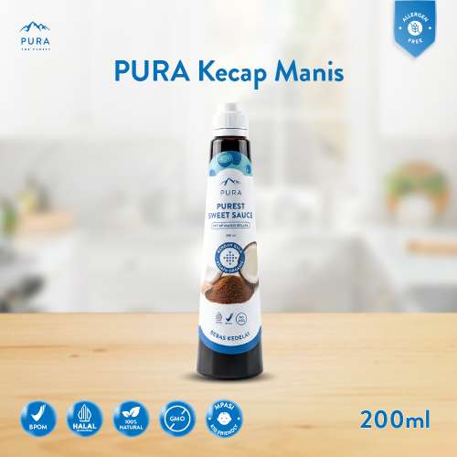 PURA KECAP MANIS PUREST SWEET SAUCE RENDAH GULA KALORI 200ML Photo