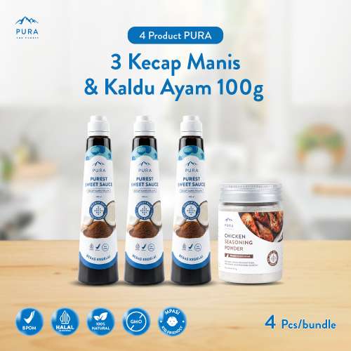 BUNDLE 3 PURA KECAP MANIS 200ml 1 PURA KALDU 100g Photo