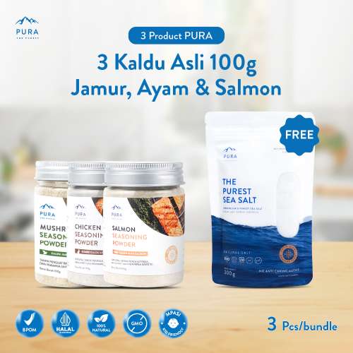3 PURA KALDU + Free 1 PURA SEA SALT Photo