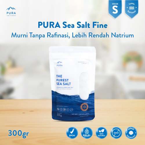 PURA PUREST SEA SALT FINE HALUS GARAM LAUT ORGANIK NATURAL Photo