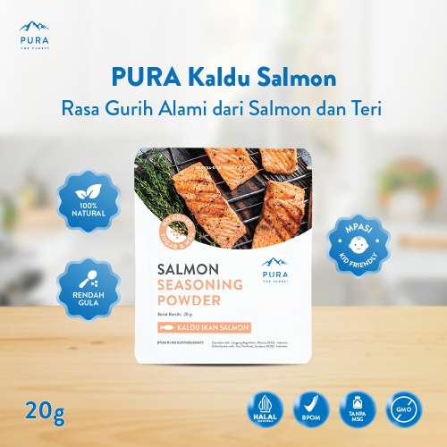 PURA SEASONING KALDU SALMON ASLI KALDU MPASI NON MSG TANPA GULA 20gr Photo