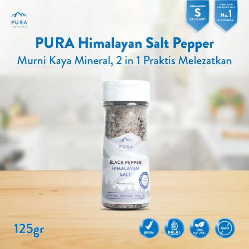 PURA HIMALAYAN SALT PEPPER GARAM HIMALAYA NATURAL Photo