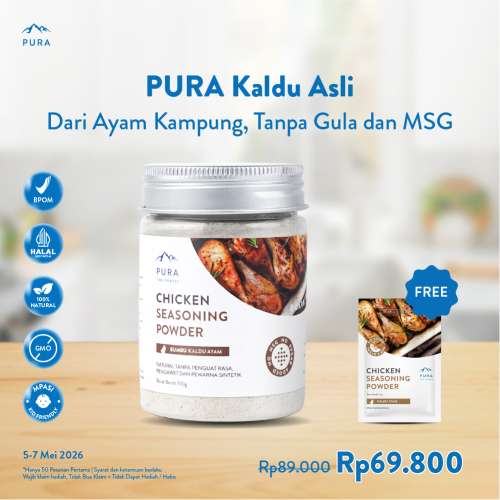 PURA SEASONING KALDU AYAM KAMPUNG ASLI KALDU MPASI NON MSG TANPA GULA Photo