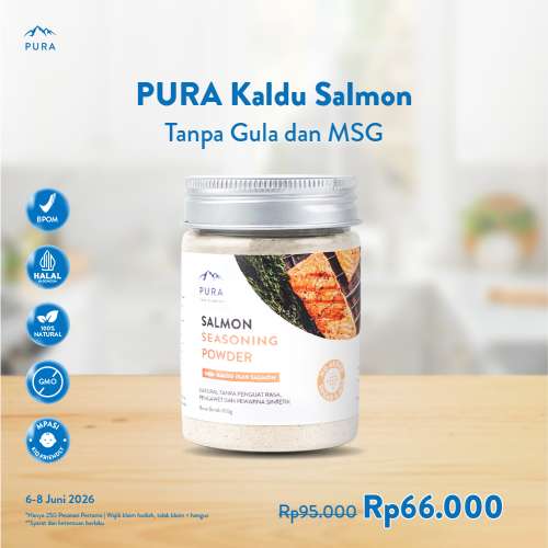 PURA SEASONING KALDU SALMON ASLI KALDU MPASI NON MSG TANPA GULA Photo