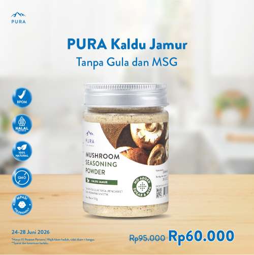 PURA SEASONING KALDU JAMUR ASLI KALDU MPASI NON MSG TANPA GULA Photo