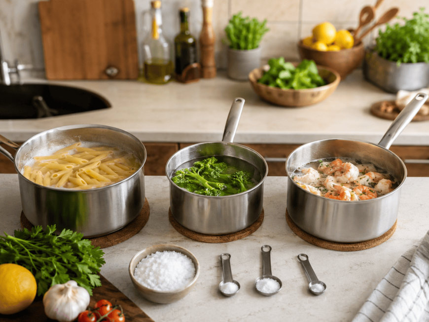 Takaran Sea Salt untuk Merebus Pasta, Sayur, dan Seafood