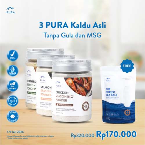 3 PURA KALDU + Free 1 PURA SEA SALT Photo