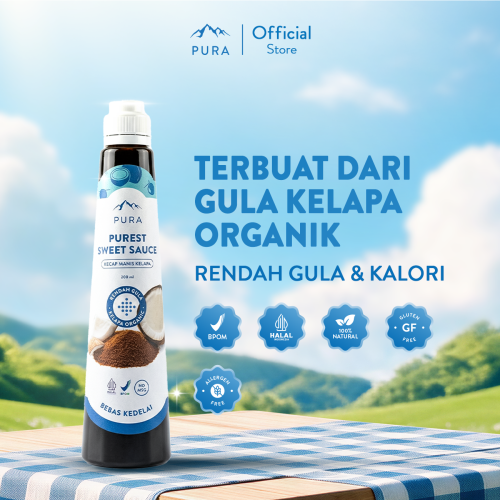 PURA KECAP MANIS PUREST SWEET SAUCE RENDAH GULA KALORI 200ML Photo