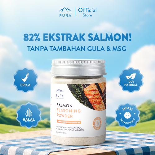 PURA SEASONING KALDU SALMON ASLI KALDU MPASI NON MSG TANPA GULA Photo