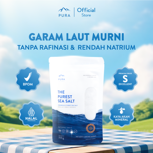 PURA PUREST SEA SALT FINE HALUS GARAM LAUT ORGANIK NATURAL Photo