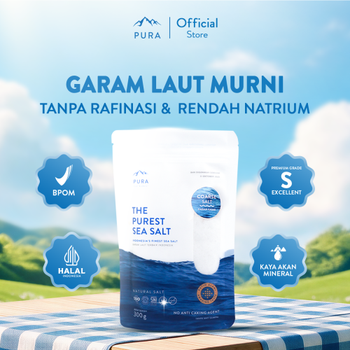 PURA PUREST SEA SALT COARSE KASAR GARAM LAUT ORGANIK NATURAL Photo
