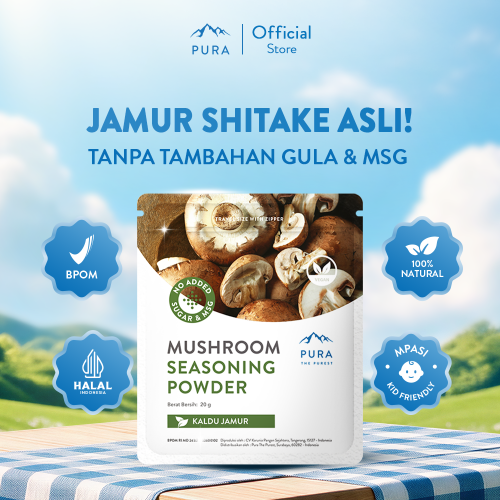 PURA SEASONING KALDU JAMUR ASLI KALDU MPASI NON MSG TANPA GULA 20gr Photo