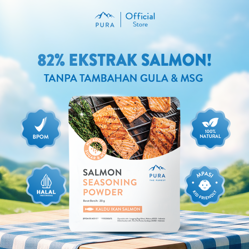 PURA SEASONING KALDU SALMON ASLI KALDU MPASI NON MSG TANPA GULA 20gr Photo