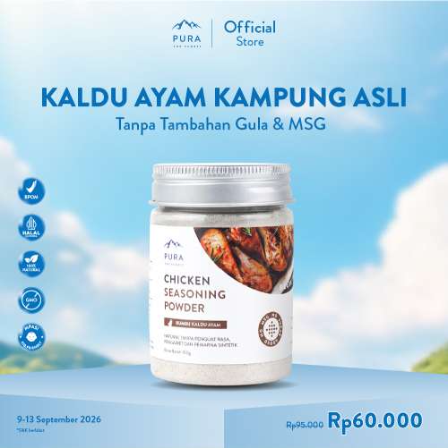 PURA SEASONING KALDU AYAM KAMPUNG ASLI KALDU MPASI NON MSG TANPA GULA Photo
