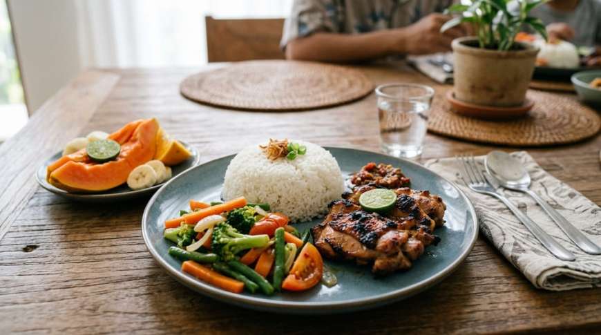Cara Menyusun Isi Piring Real Food yang Lengkap dan Tidak Monoton untuk Keluarga