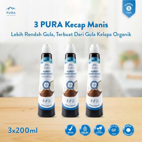 BUNDLE 3 PURA KECAP MANIS PUREST SWEET SAUCE 200ML Photo