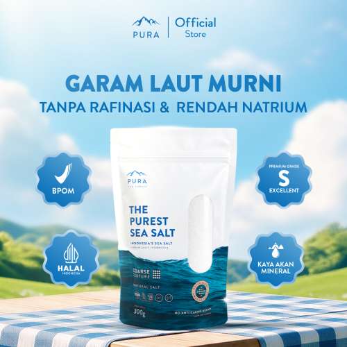 PURA PUREST SEA SALT COARSE KASAR GARAM LAUT ORGANIK NATURAL Photo