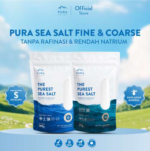BUNDLE PURA PUREST SEA SALT GARAM LAUT ORGANIK NATURAL 2 PCS Photo