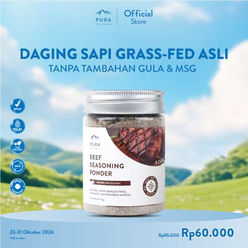 PURA SEASONING KALDU SAPI ASLI KALDU MPASI NON MSG TANPA GULA Photo